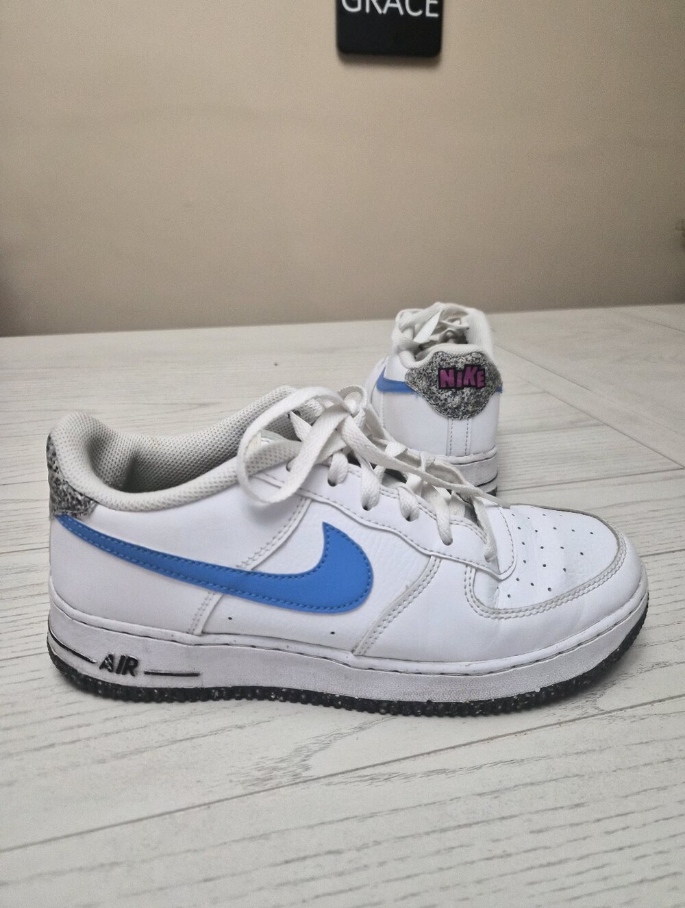 Nike Air Force 1 LV8 Athletic Running Shoes White -  DR3098-100 Kid's Size 7Y GS